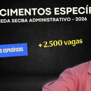 REDA SECBA Téc. Administrativo 2026 - Conhecimentos Específicos